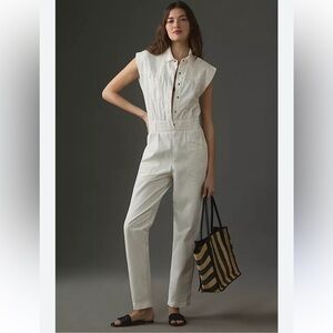 Pistola Rosie Button-Front Jumpsuit